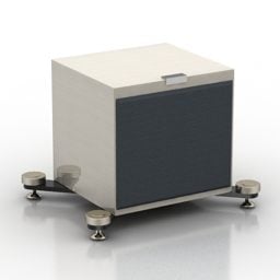 Model 3d Pembesar Suara Audio Square