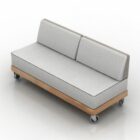Fabric Sofa Bench Upholstered