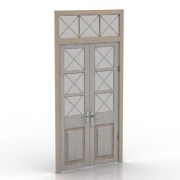 Mô hình khung cửa cổ điển 3d