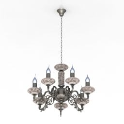 Chandelier Luster With Candlestick Lighting 3d model