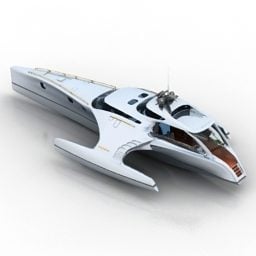 Super Yacht Adastra 3d-modell