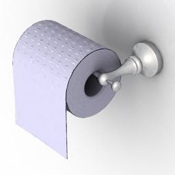 Kylpyhuoneen paperipidike 3d-malli