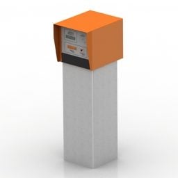 Parking Counter Stand 3d model