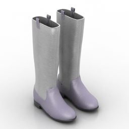 דגם 3D White Boots