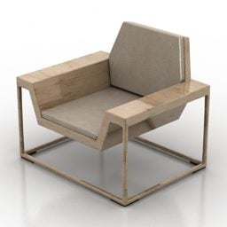 Nykyaikainen nojatuoli 3d-malli