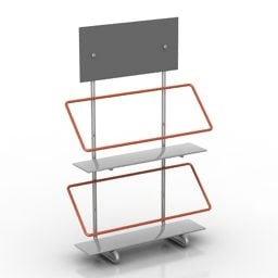 Rack Market Display Shelf 3d model