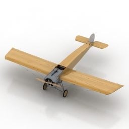 Modello 3d di volo di un aereo liscio