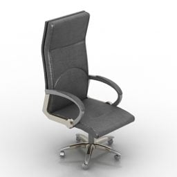 صندلی اداری مدل پشتی بلند سه بعدی