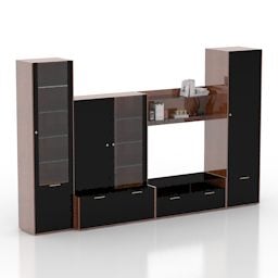 3д модель мебельного шкафа для телевизора