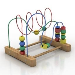 لعبة خشبية ذكية للأطفال نموذج ثلاثي الأبعاد