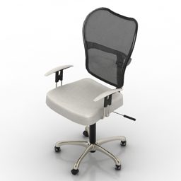 صندلی راحتی مشبک پشتی ماریو مدل سه بعدی