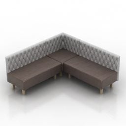 Corner Sofa Upholstery Back 3d model
