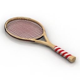 Raqueta de tenis modelo 3d