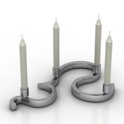 Candlestick Lamp Driada 3d model
