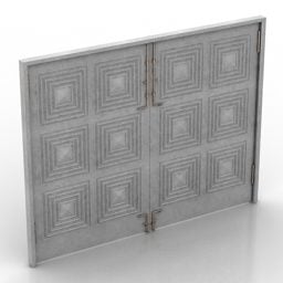 Gate With Decorative Pattern 3d model