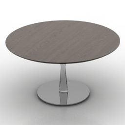Simple Round Coffee Table 3d model