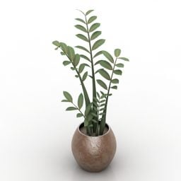 Vase Topfpflanze 3D-Modell