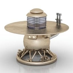 Modelo 3d de la nave espacial rusa Lander Venera