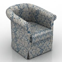 Vintage Armchair With Texture 3d model