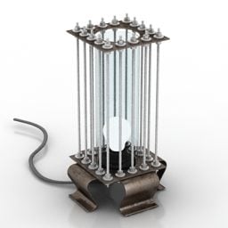 Model 3D zabytkowej lampy Edisona