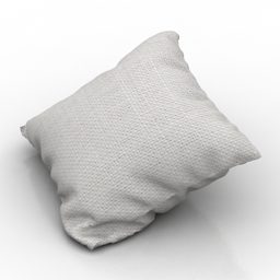 Grey Pillow Realistic 3d model