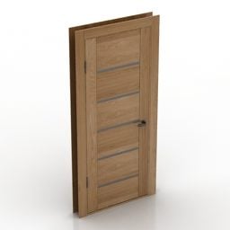 Paleta de puerta de madera modelo 3d