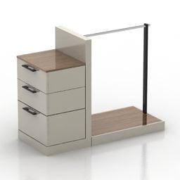 Modern Cabinet Wardrobe Furniture 3d model