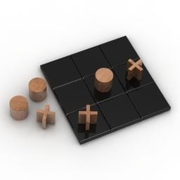 Ticactoe-Spielbrett 3D-Modell