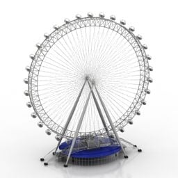 Ferris Wheel Building 3d-modell