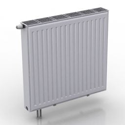 White Heater Cover 3d model