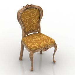 Modello 3d della sedia vibrante vintage