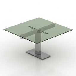 Hjemmearbeidsbord med skuff 3d-modell