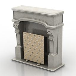 Fireplace Antique 3d model