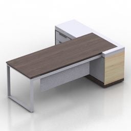 3d модель столових меблів L-подібної форми