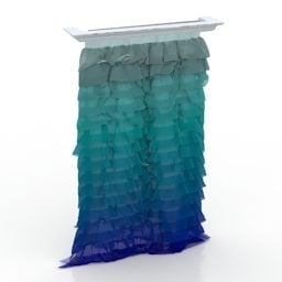Colorful Curtain 3d model