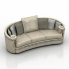 Curved Back Sofa Antique Style