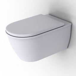 3д модель современного туалета-уборной