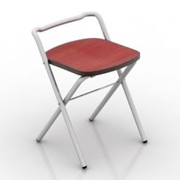 Modello 3d sedia pieghevole semplice