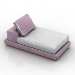 Tapicería de sofá lounge modelo 3d