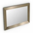 Rectangular Mirror Brass Frame