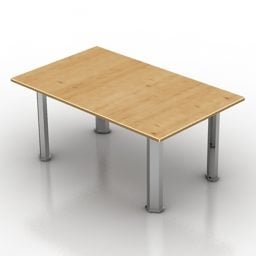 Modelo 3d de mesa retangular de escritório