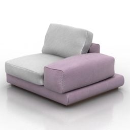 Sofa One Segment 3d model