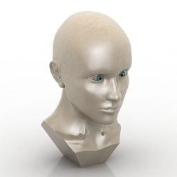 3d модель голови манекена