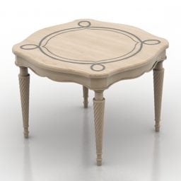 چهارپایه رومیزی آنتیک مدل سه بعدی