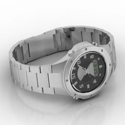 Men Wrist Watch 3d model