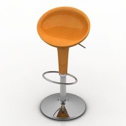 酒吧椅现代塑料形状3d模型