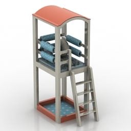 Rack With Stair 3d model