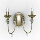 Sconce Lamp Dual Candlestick