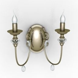 Sconce Lampe Dual Lysestage 3d model