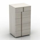 Современная белая мебель для шкафчиков